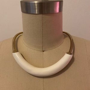 Vintage metal necklace with enamel